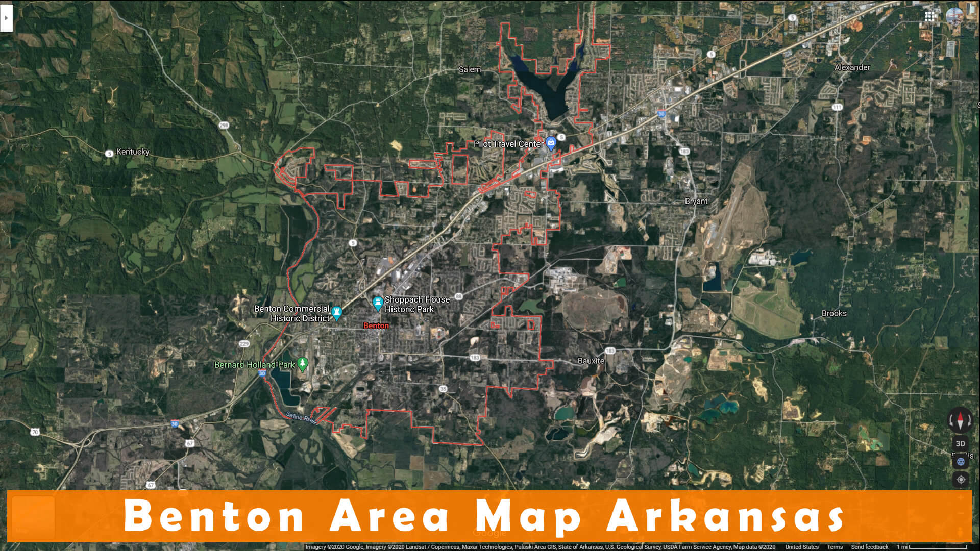 Benton Zone Carte Arkansas